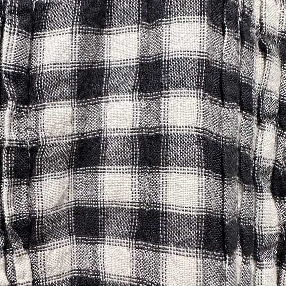 Faherty Black and White Checkered Mini Dress Size Medium - Picture 3 of 10